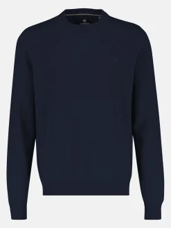 Strickpullover in weicher Schurwollqualität mit Kaschmiranteil