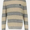 Strickpullover mit breitem Streifen