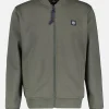 Sweatjacke mit Collegekragen