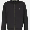 Sweatjacke mit hohem Kragen in Übergrößen