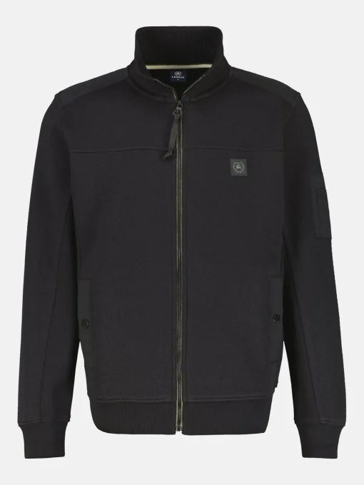 Sweatjacke mit hohem Kragen in Übergrößen