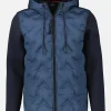 Sweatjacke mit Nylonfront