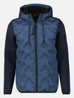 Sweatjacke mit Nylonfront