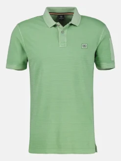 Tonal-gestreiftes Poloshirt für Herren