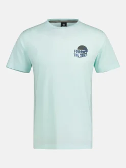 T-Shirt mit Brustprint *Follow the sun*