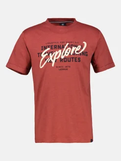 T-Shirt mit Brustprint in Übergrößen