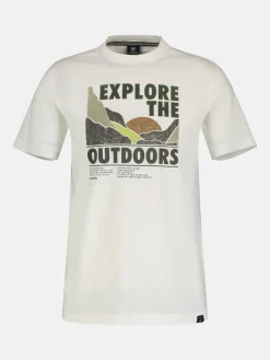 T-Shirt mit Outdoor-Brustprint