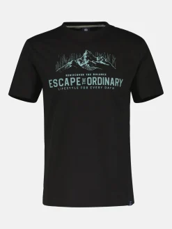 T-Shirt mit Outdoorprint und Rundhalsauschnitt