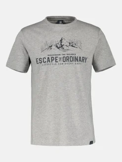 T-Shirt mit Outdoorprint und Rundhalsauschnitt