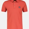 Unifarbenes gewaschenes Poloshirt mit Stretcheffekt