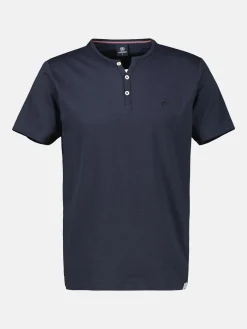 Unifarbenes Serafino-Shirt in Großen Größen