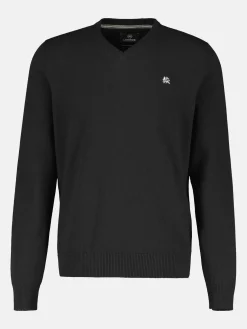 V-Neck-Strickpullover mit Kaschmiranteil