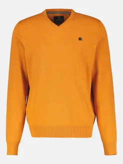 V-Neck-Strickpullover mit Kaschmiranteil
